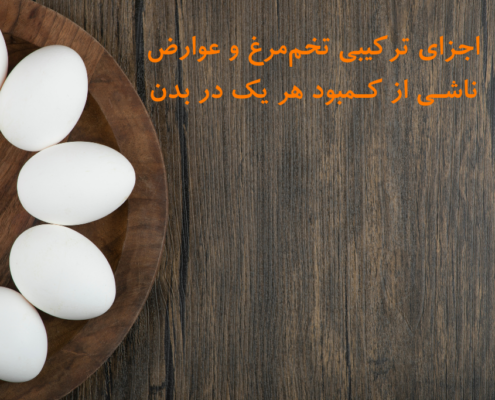 اجزای تخم مرغ و عوارض ناشی از کمبود آن ها در بدن