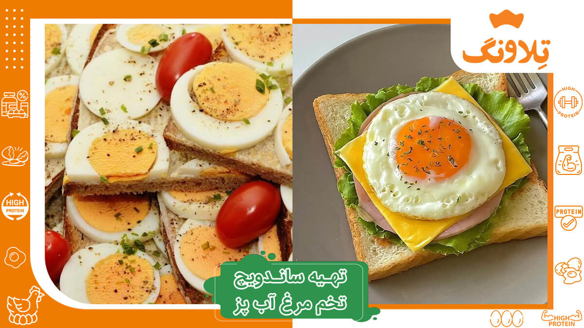 طرز تهیه ساندویچ تخم مرغ آب پز